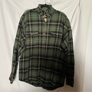 Vintage Field & Stream Green Flannel Shirt
